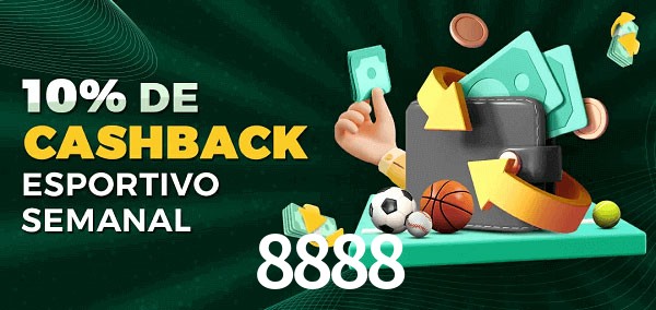 10% de bônus de cashback na 8888